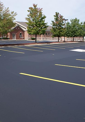 Commercial parking lot maintenance